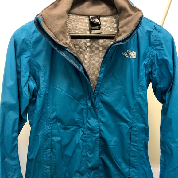 North Face Blue Rain Jacket Women’s M - Picture 1 of 6